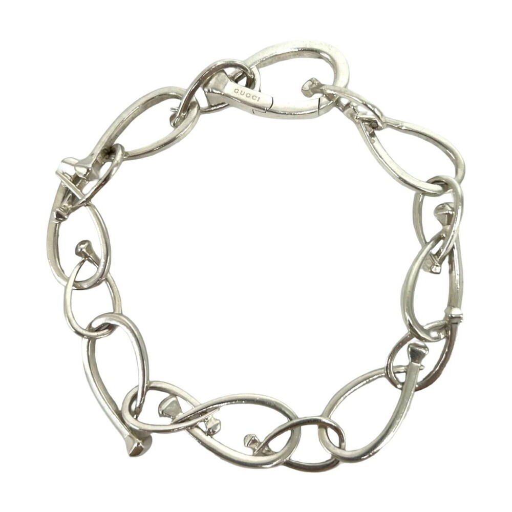 GUCCI Vintage Silver Charm Bracelet